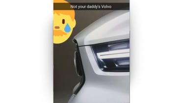 Volvo XC40 teaser snapchat 