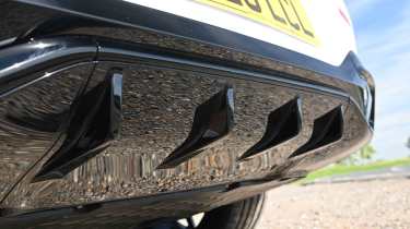 Mercedes GLB electric - rear bumper diffuser