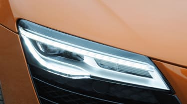 Audi R8 V8 Spyder headlight detail
