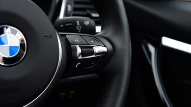BMW 340i - steering wheel detail