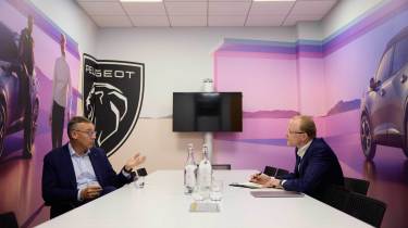 Peugeot CEO Alain Favey and Phil McNamara