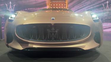 Maserati GranCabrio Folgore reveal event grille