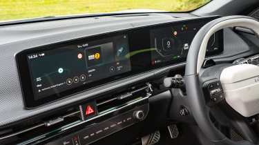 Kia EV6 prototype - dashboard screens