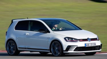 New Volkswagen Golf GTI Clubsport front tracking