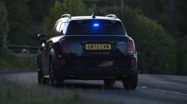 Police MINI Countryman - rear cornering