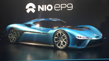NextEV NIO EP9 electric hypercar  - front reveal