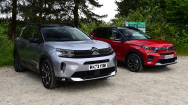 Citroen C5 Aircross and Citroen E-C3 - front static