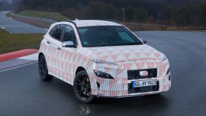 Hyundai Kona N spy - front static