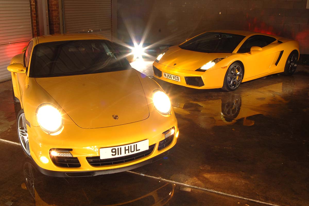 Porsche 911 Turbo v Lamborghini Gallardo  Compare New 