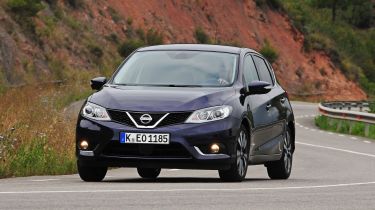 Nissan Pulsar front cornering