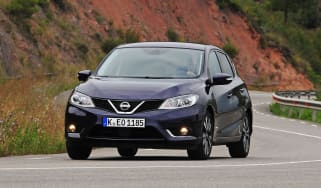 Nissan Pulsar front cornering