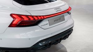 Audi e-tron GT - white rear detail