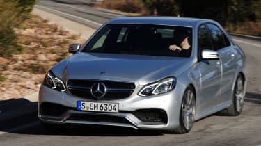 Mercedes E63 AMG front cornering