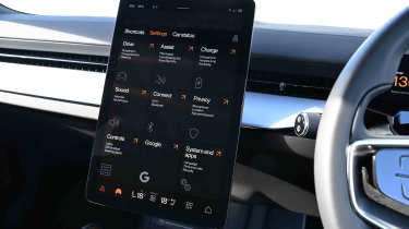 Polestar 3 - settings menu