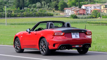 Abarth 124 Spider - red rear static