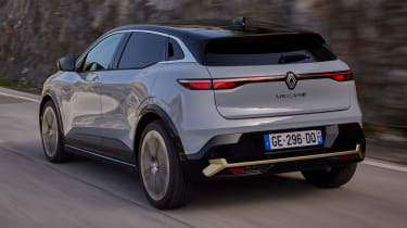 Renault Megane E-Tech Iconic - rear tracking