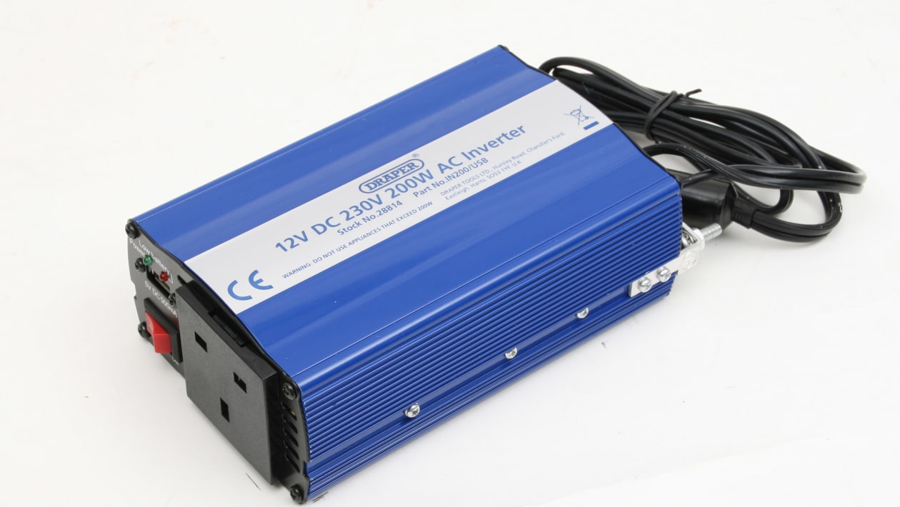 Draper 12V DC-AC Inverter 200W