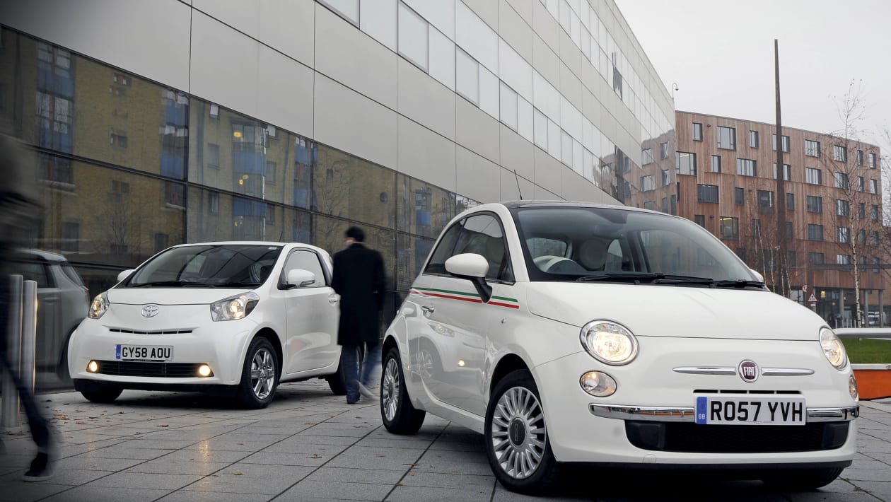 Toyota iQ vs Fiat 500 | Auto Express