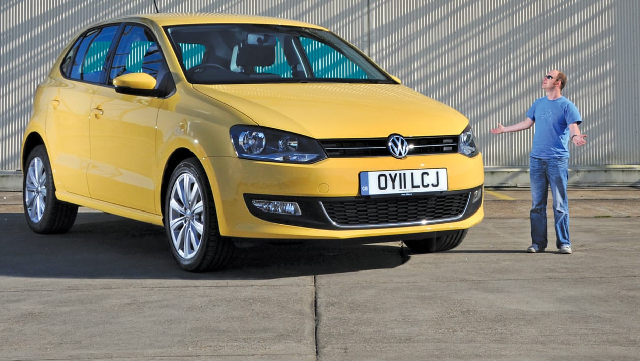 yellow vw polo