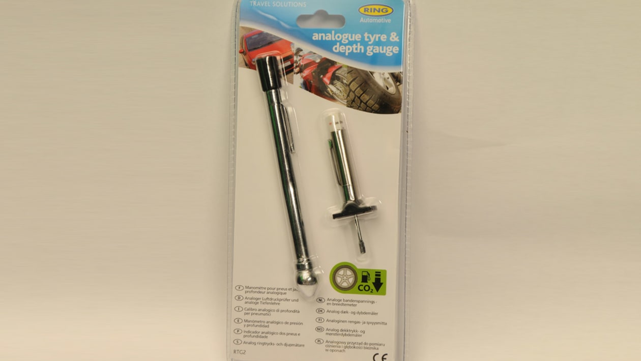 Ring Automotive RTG2 Reifenmessgerät - Analoger Druck- Und Profiltiefenmesser