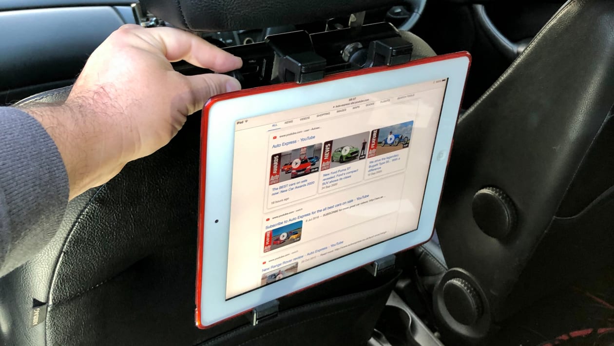 Universal Tablet Holder Design for In-car, Rear-seat Entertainment