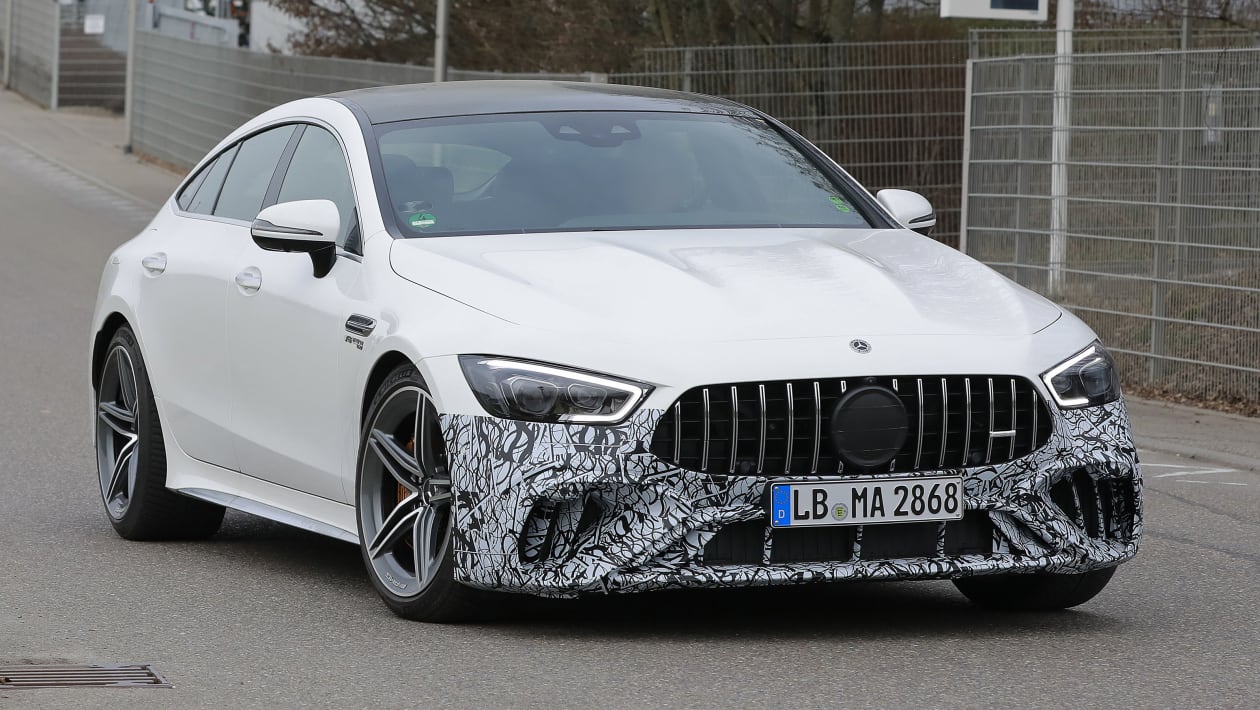 Facelifted Mercedes Amg Gt 4 Door Coupe Spied Again Auto Express Facelifted Mercedes Amg Gt 4 Door Coupe Spied Again Auto Express