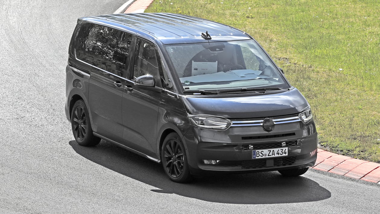 New 2021 Volkswagen Transporter T7 spied at the Nurburgring