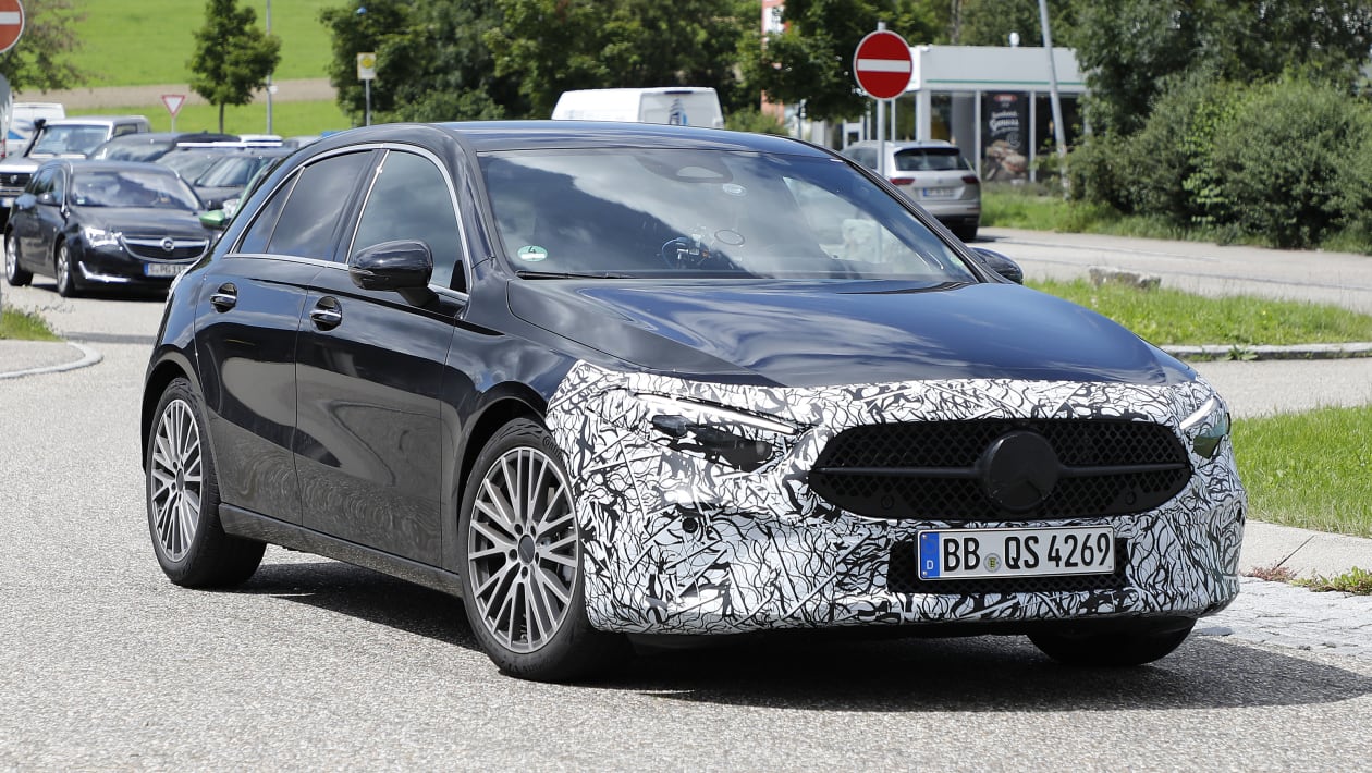 New 22 Mercedes A Class Facelift Caught On Camera Auto Express