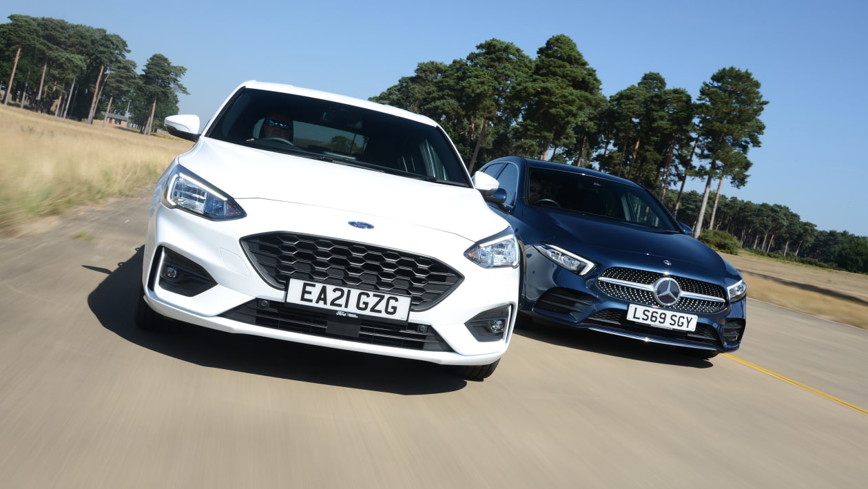 New Ford Focus vs used Mercedes A-Class | Auto Express
