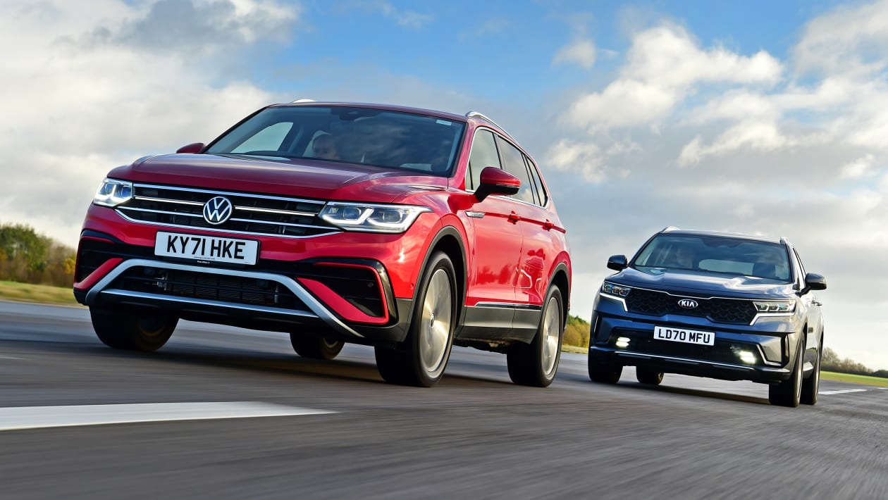 Volkswagen Tiguan Allspace vs Kia Sorento: 2022 twin test review