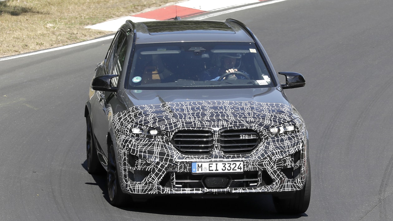 BMW X5 M facelift spied on the Nurburgring - pictures