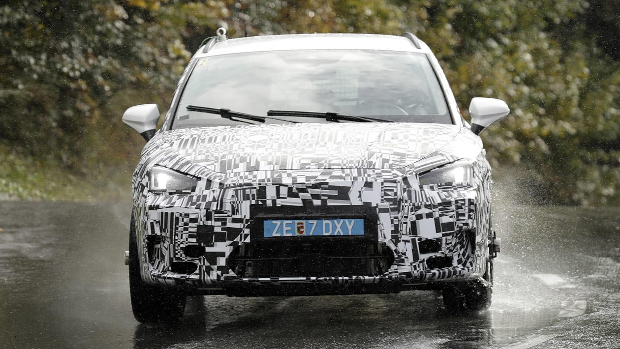 New Cupra Leon 2023 facelift spied testing on the Nurburgring - pictures