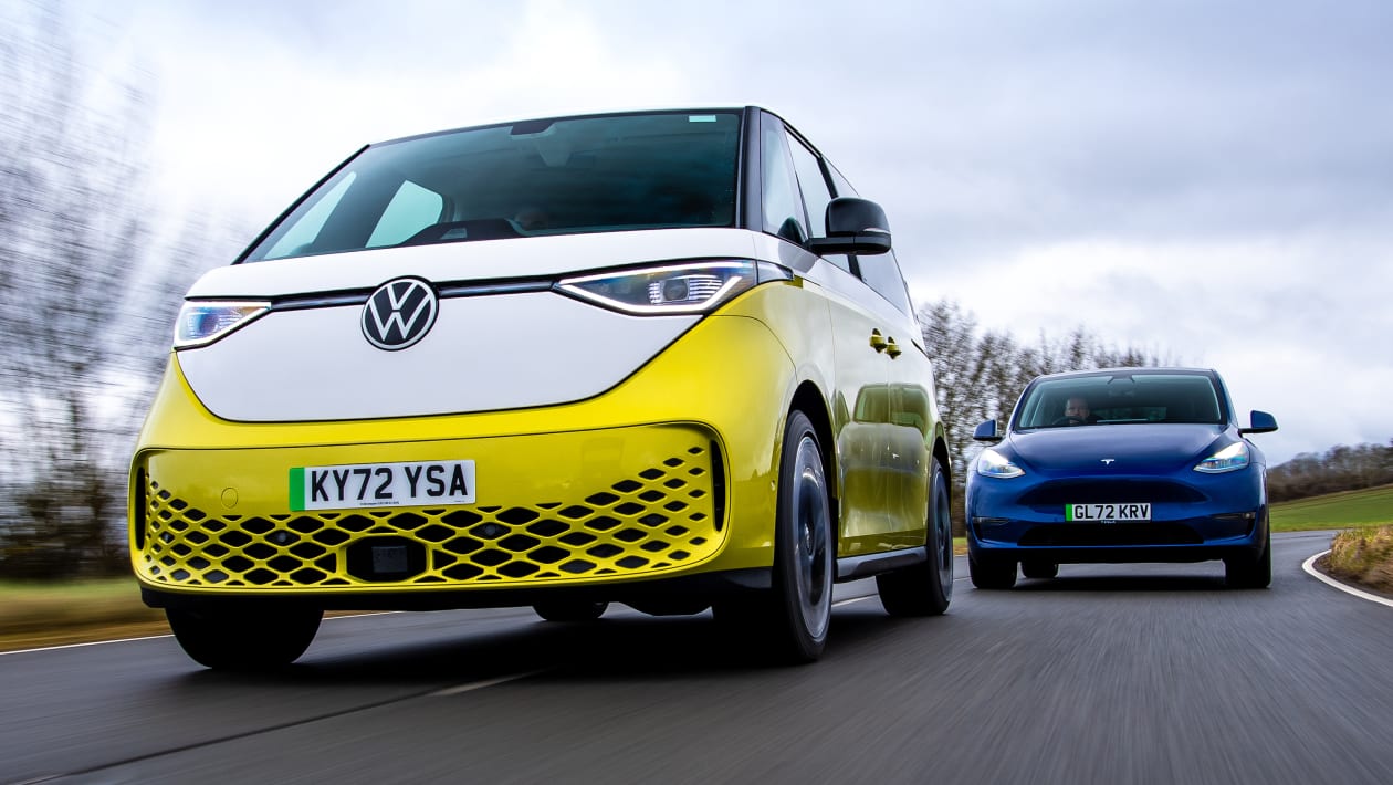 Volkswagen ID. Buzz vs Tesla Model Y: 2023 twin test review