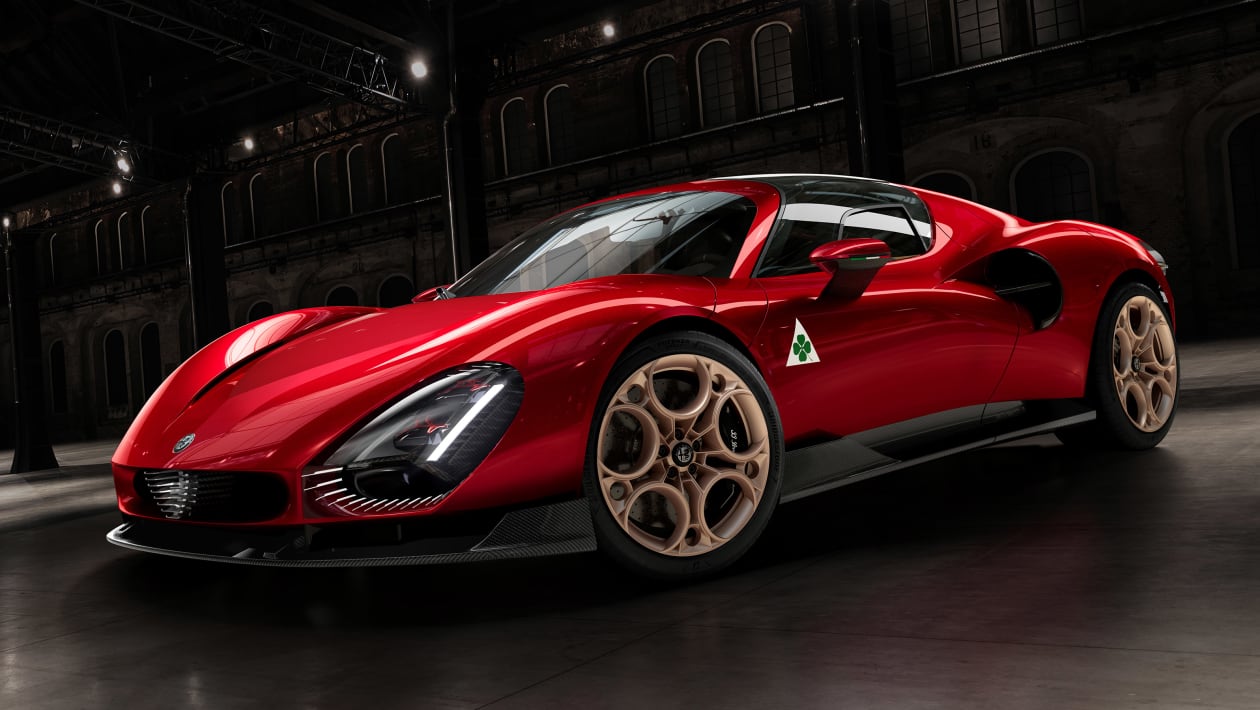 New Alfa Romeo 33 Stradale supercar unveiled with V6 and pure-electric  power
