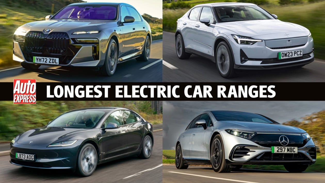 Top 10 longest range electric cars on sale 2024