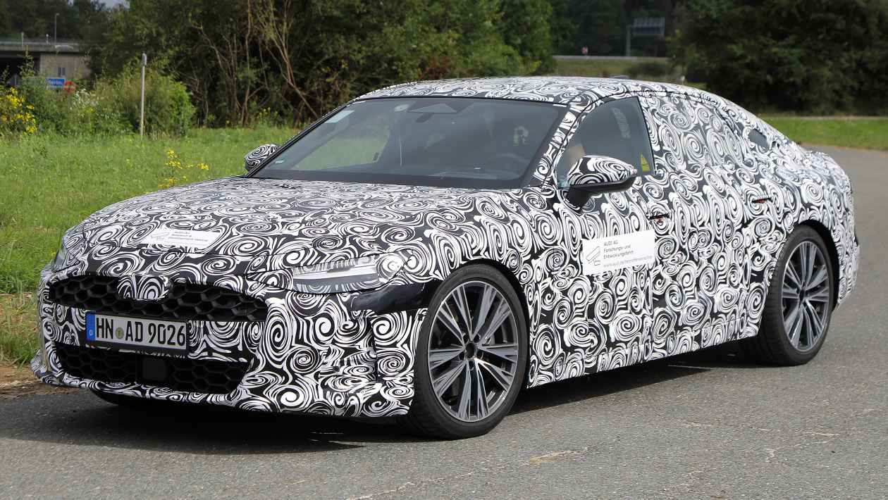 Upcoming Audi A7 gets first outing in saloon form | Auto Express