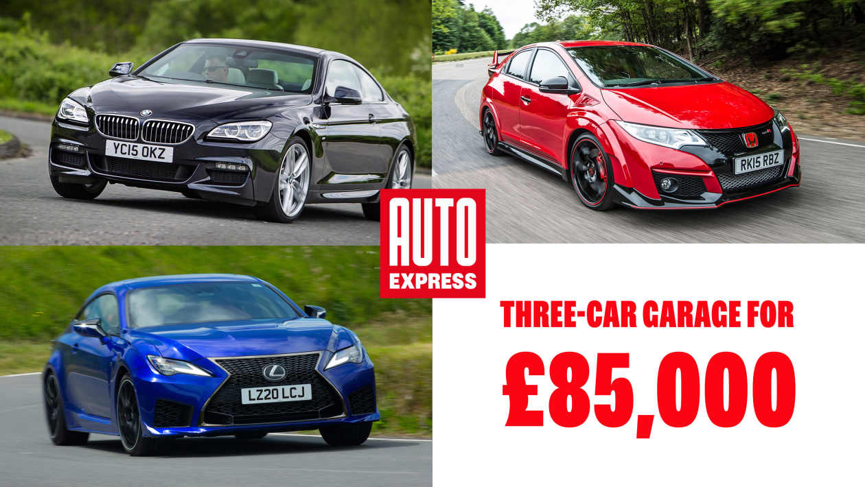 Three-car garage: Used BMW 6 Series, Lexus RC F and Honda Civic Type R ...