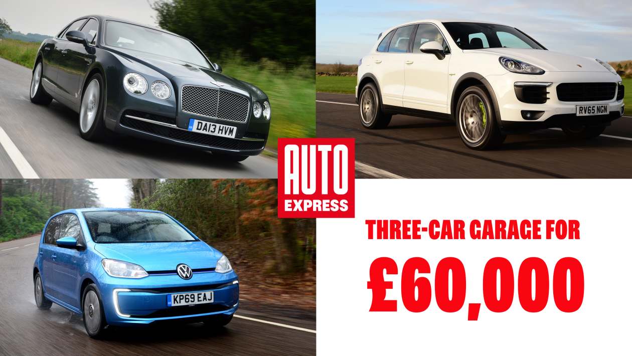 Three-car garage: Porsche Cayenne, Bentley Flying Spur and&hellip;