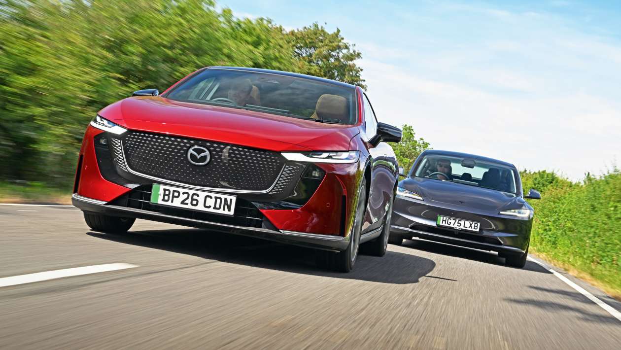 Tesla Model 3 vs Mazda 6e: Japanese newcomer takes on EV royalty | Auto Express