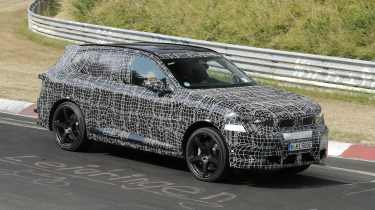 New BMW iX5 M at the Nurburgring - front action