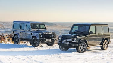 Land Rover Twisted Defender vs Mercedes G-Class