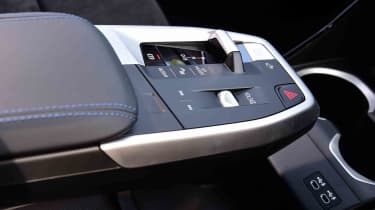 BMW iX2 - gear selector and centre console detail