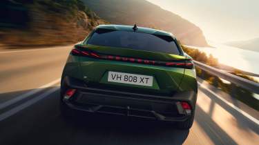 Peugeot E-408 facelift - full rear