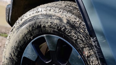 Jeep Wrangler - muddied tyre