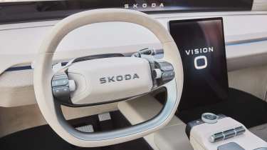 Skoda Vision O concept - steering wheel