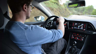 SEAT Leon driving