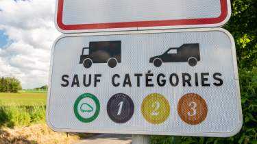 French Crit’Air clean air zone sign