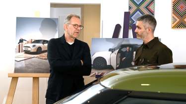 Richard Ingram with MINI’s head of design, Holger Hampf