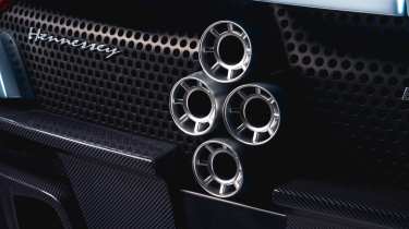 Hennessey Blackbird - exhausts detail