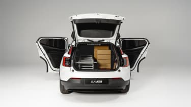 Volvo EX30 Cargo - rear and doors open